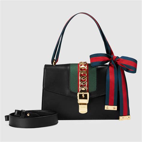 gucci strap purse black